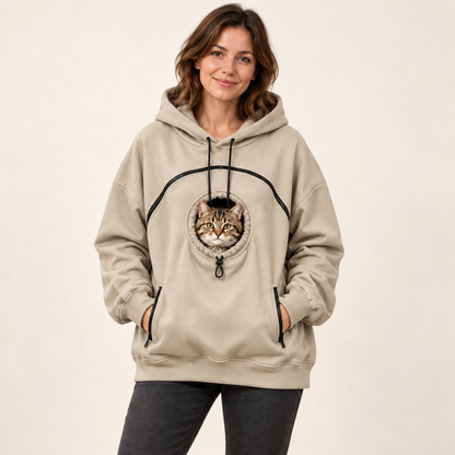 snugglepouch cat beige